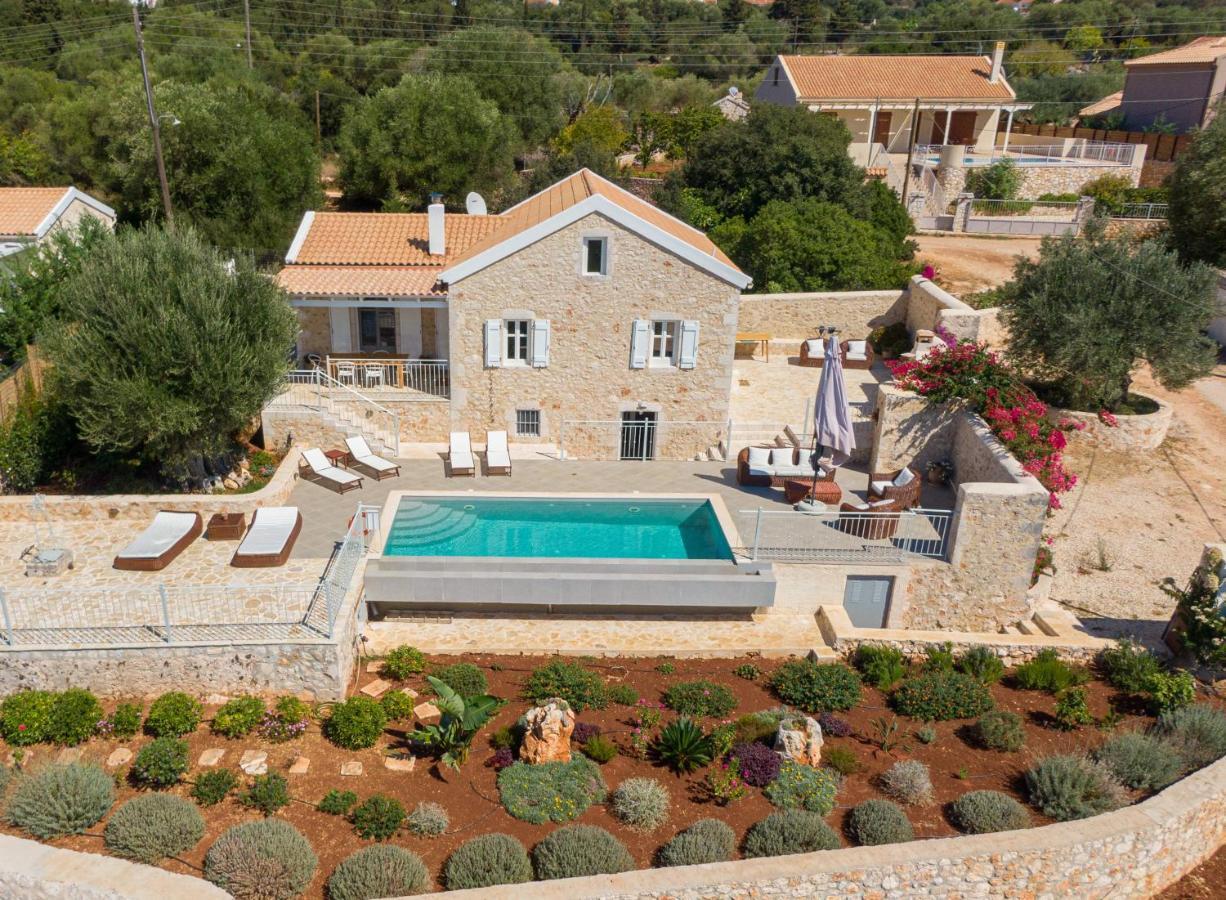 פיסקרדו Fiscardo Luxury Stone Villa Alex ,With Sunset View! מראה חיצוני תמונה