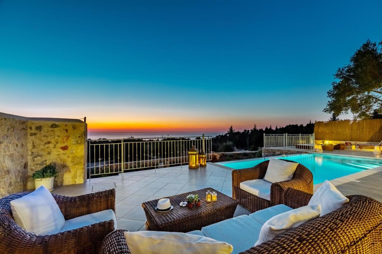 פיסקרדו Fiscardo Luxury Stone Villa Alex ,With Sunset View! מראה חיצוני תמונה